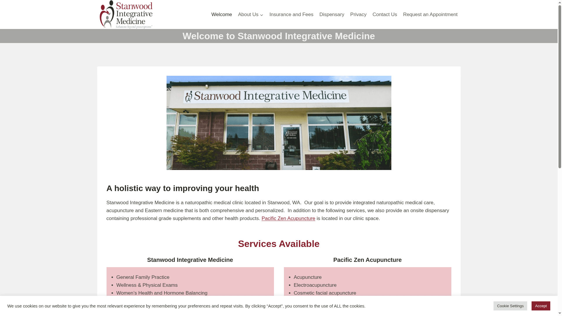 Stanwood Integrative Medicine website