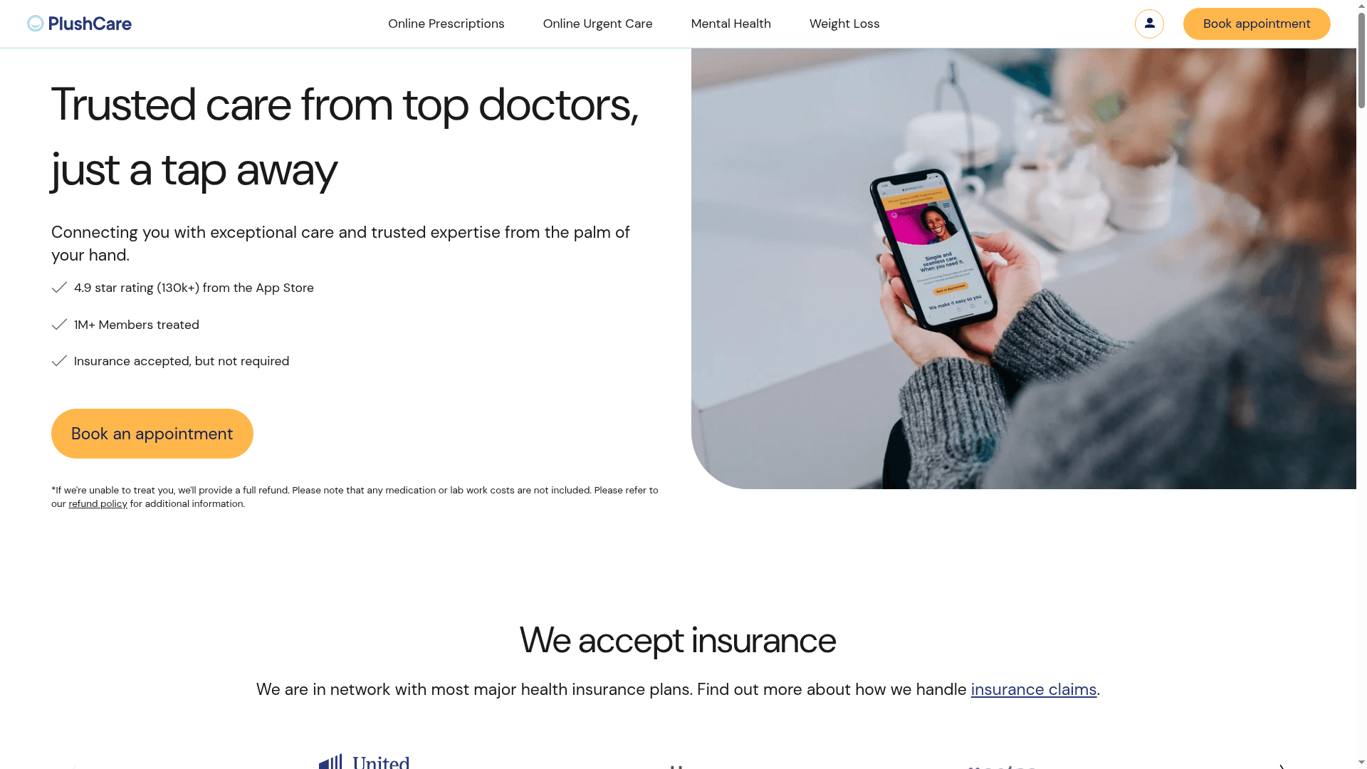 PlushCare website