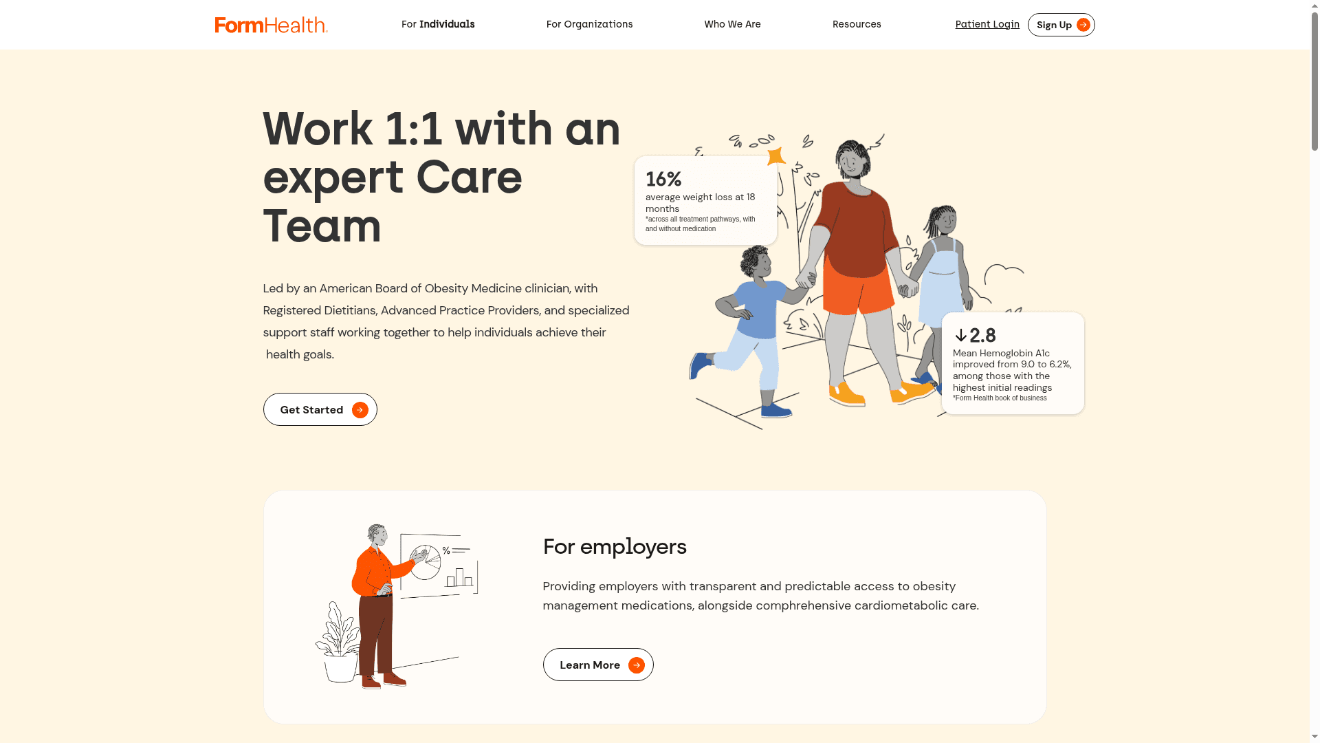 FORM Health website