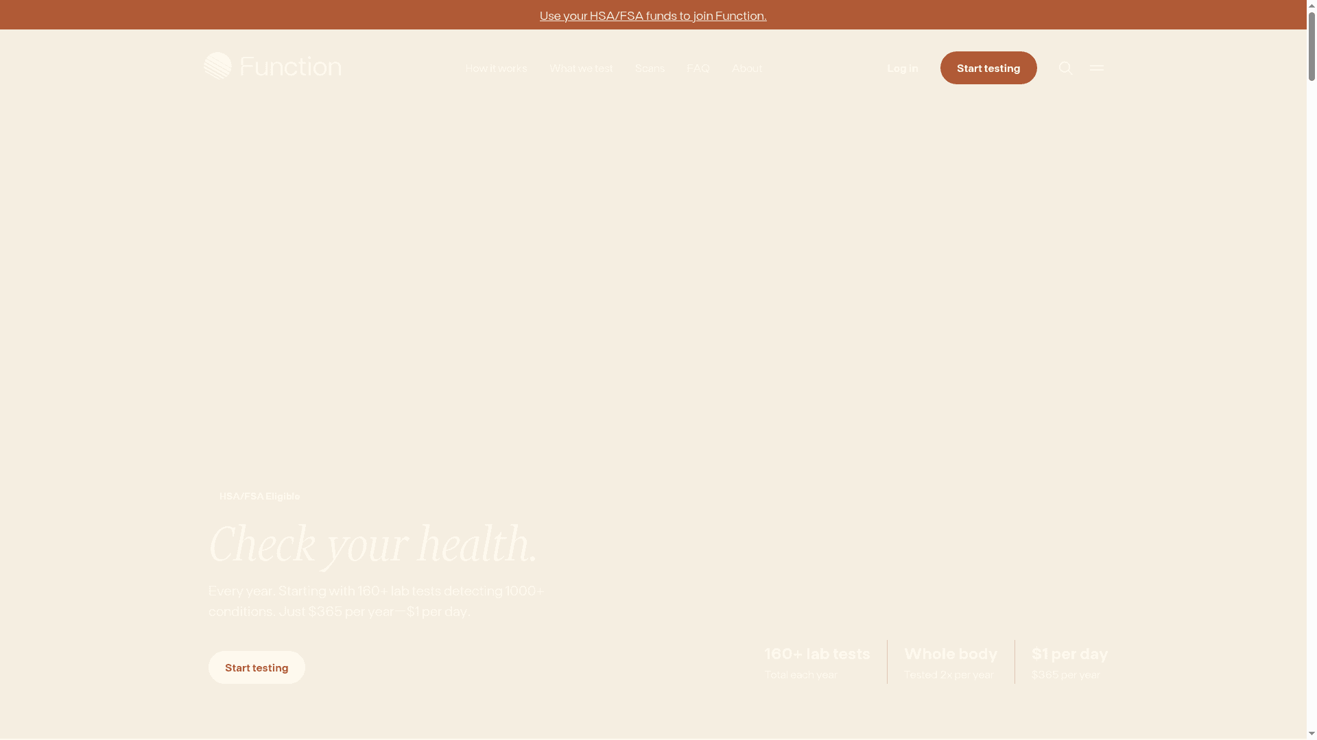 Function Health website