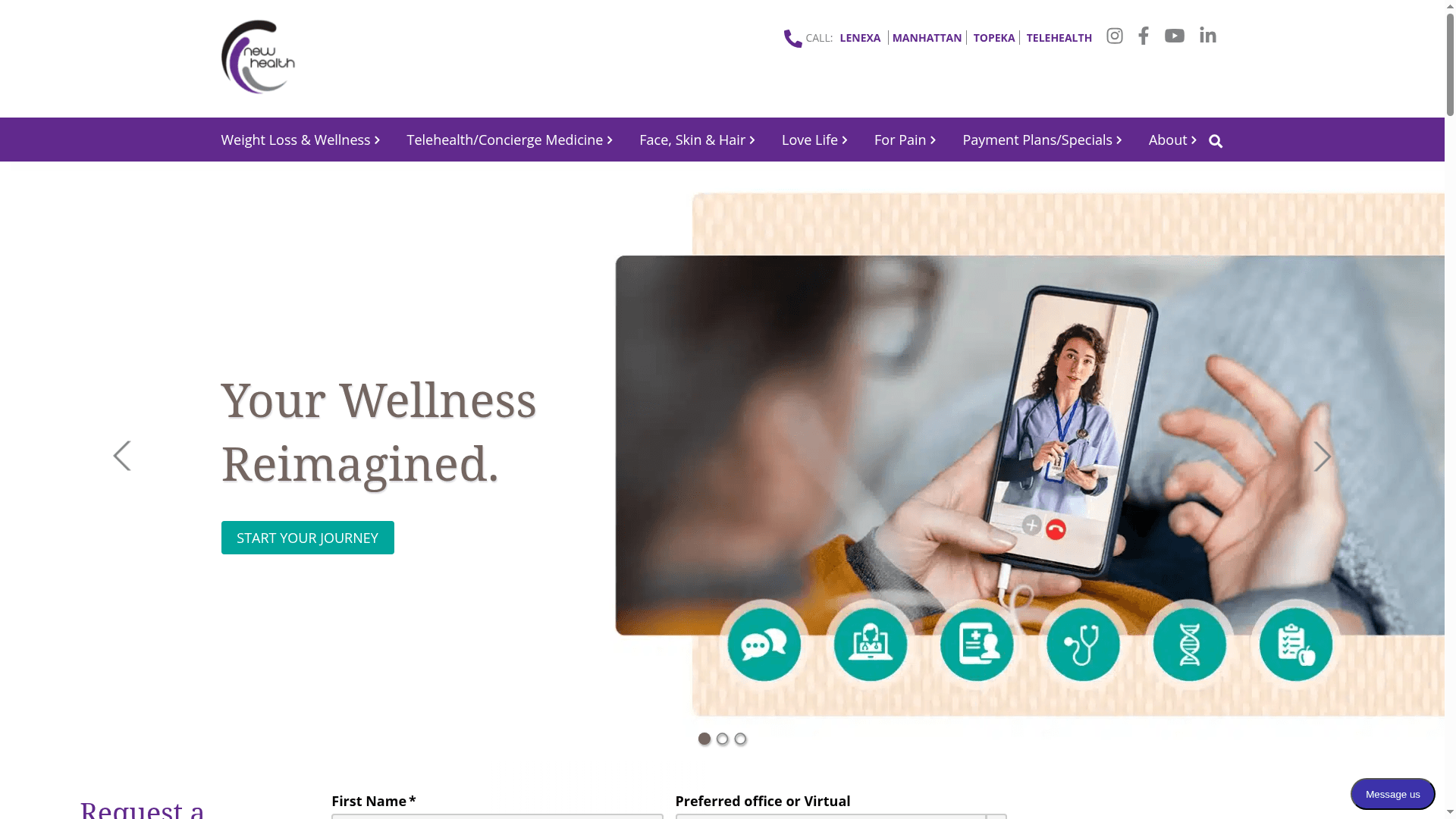 New Health Montana website