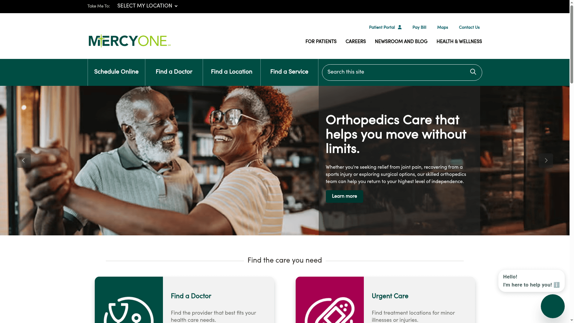 Genesis Health website