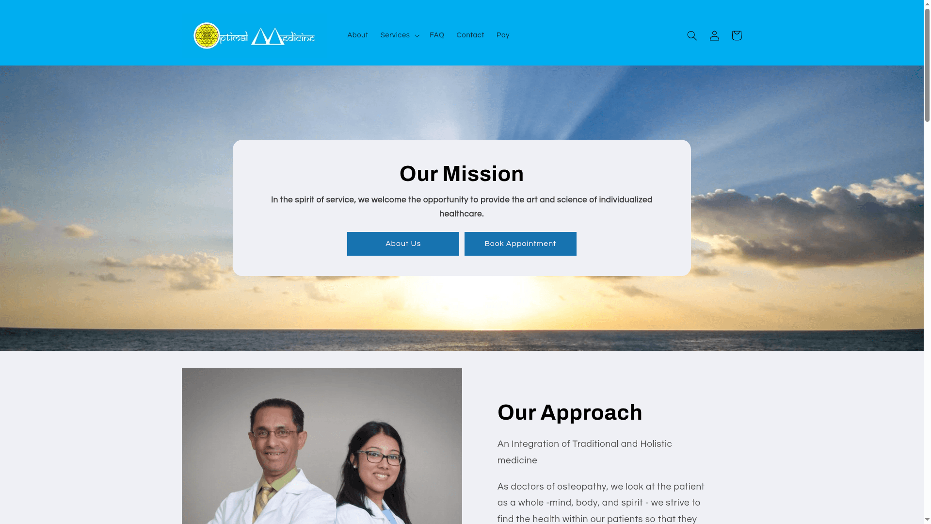 Optimal Medicine website