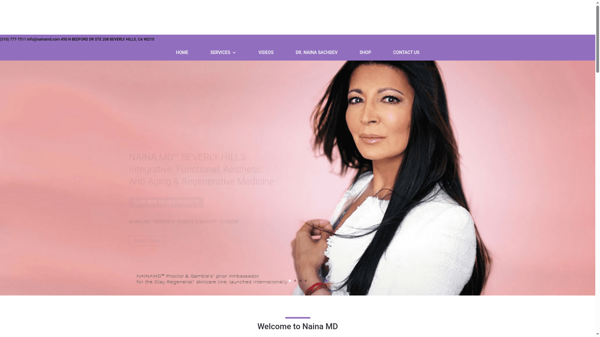 NAINA MD BEVELRY HILLS ANTI website