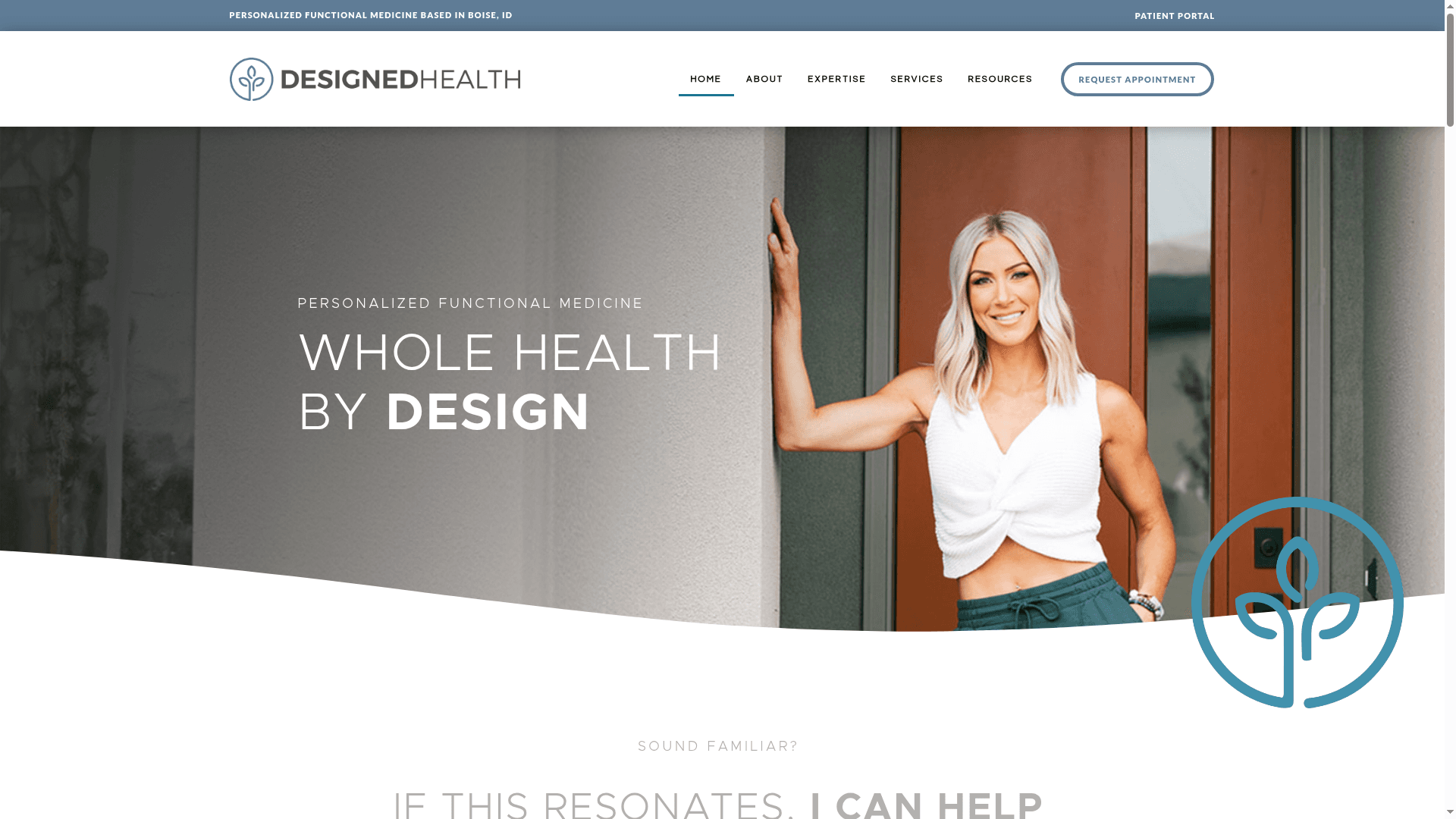Designed Health website