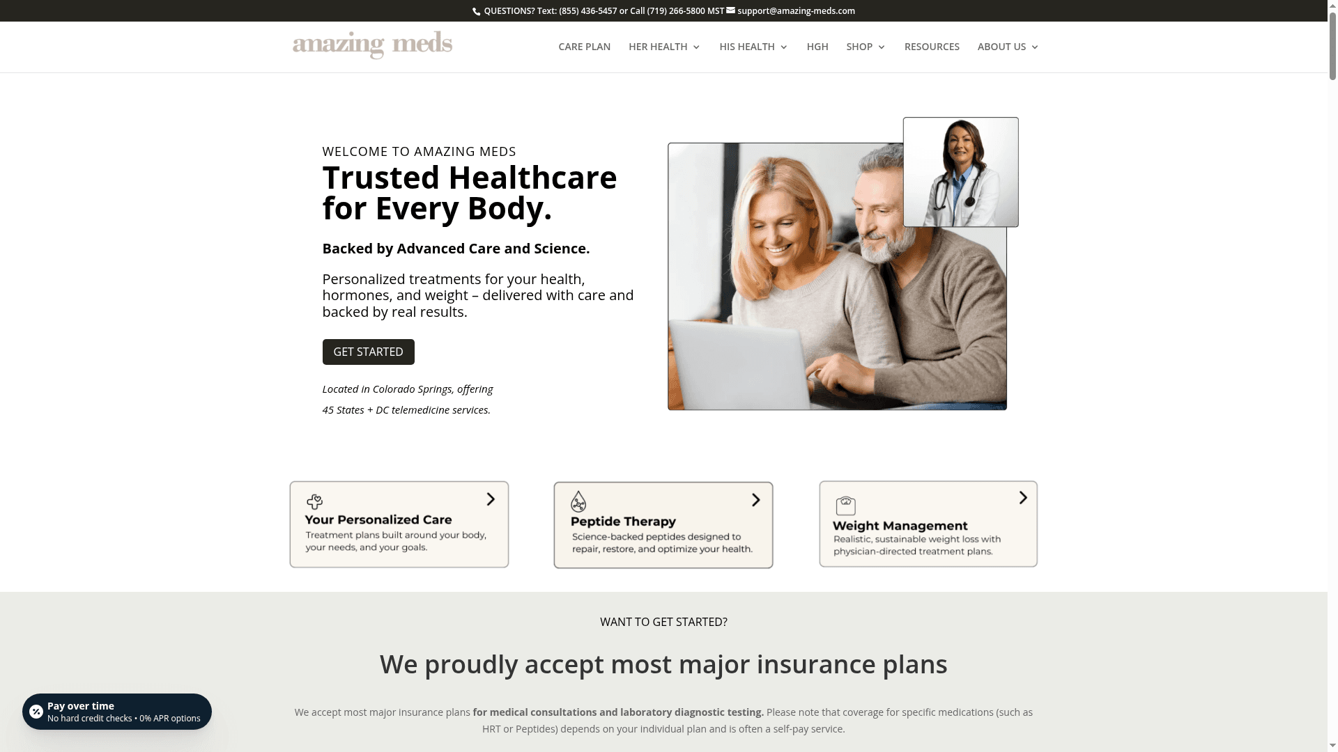 Amazing Meds website