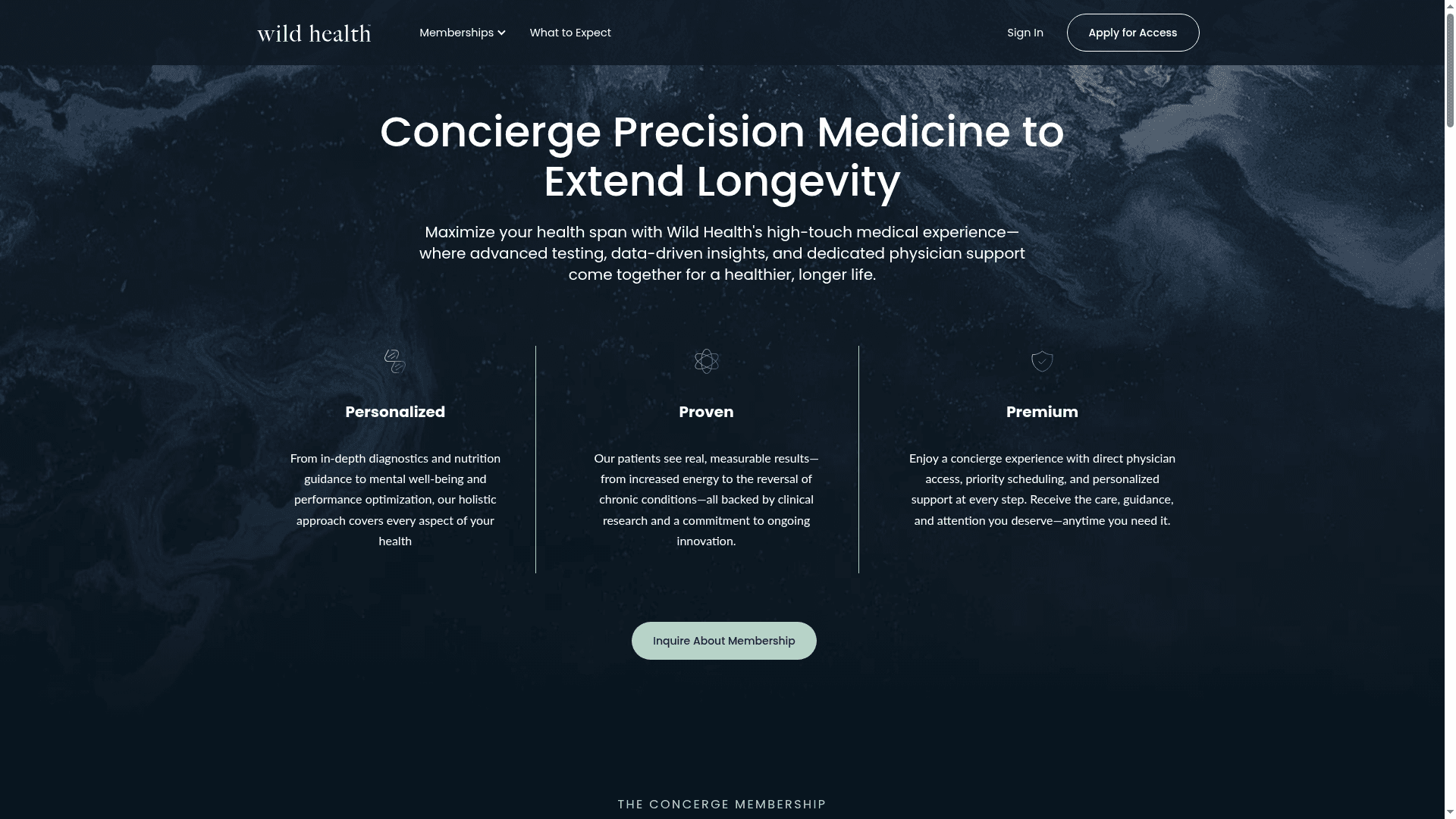 Wild Health website