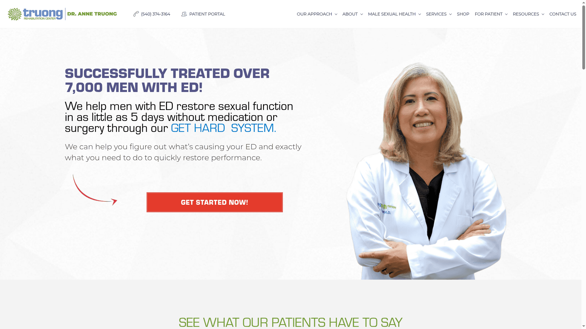 Truong Rehabilitation Center website