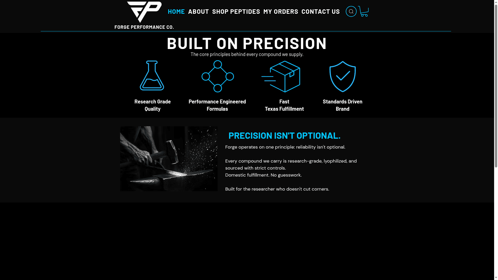 Forge Performance Co. website