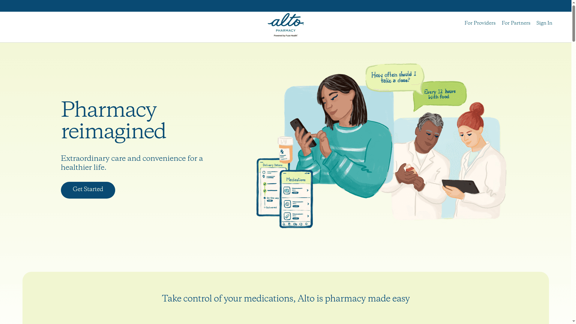 Alto Pharmacy website