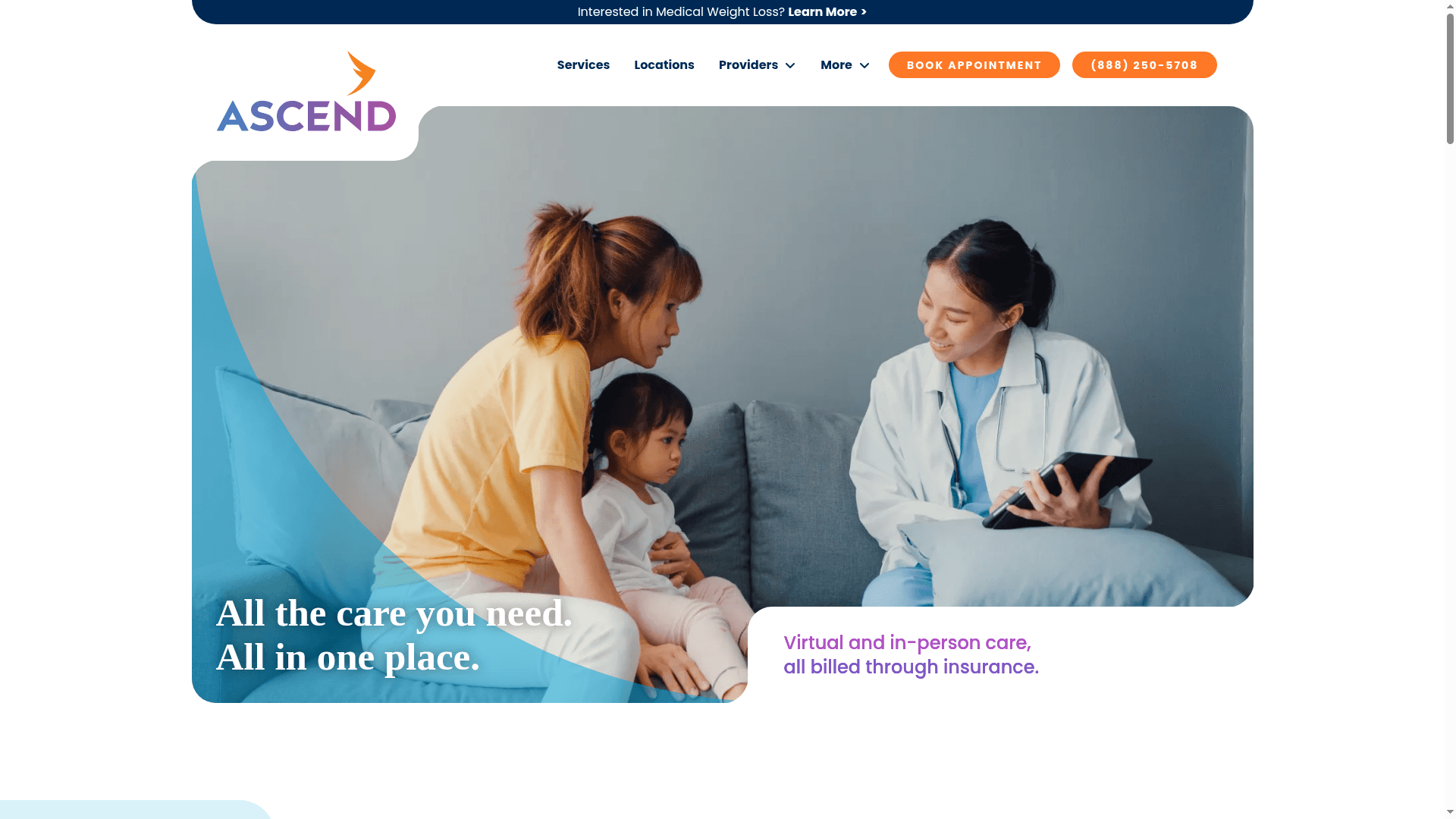 Ascend Medical website