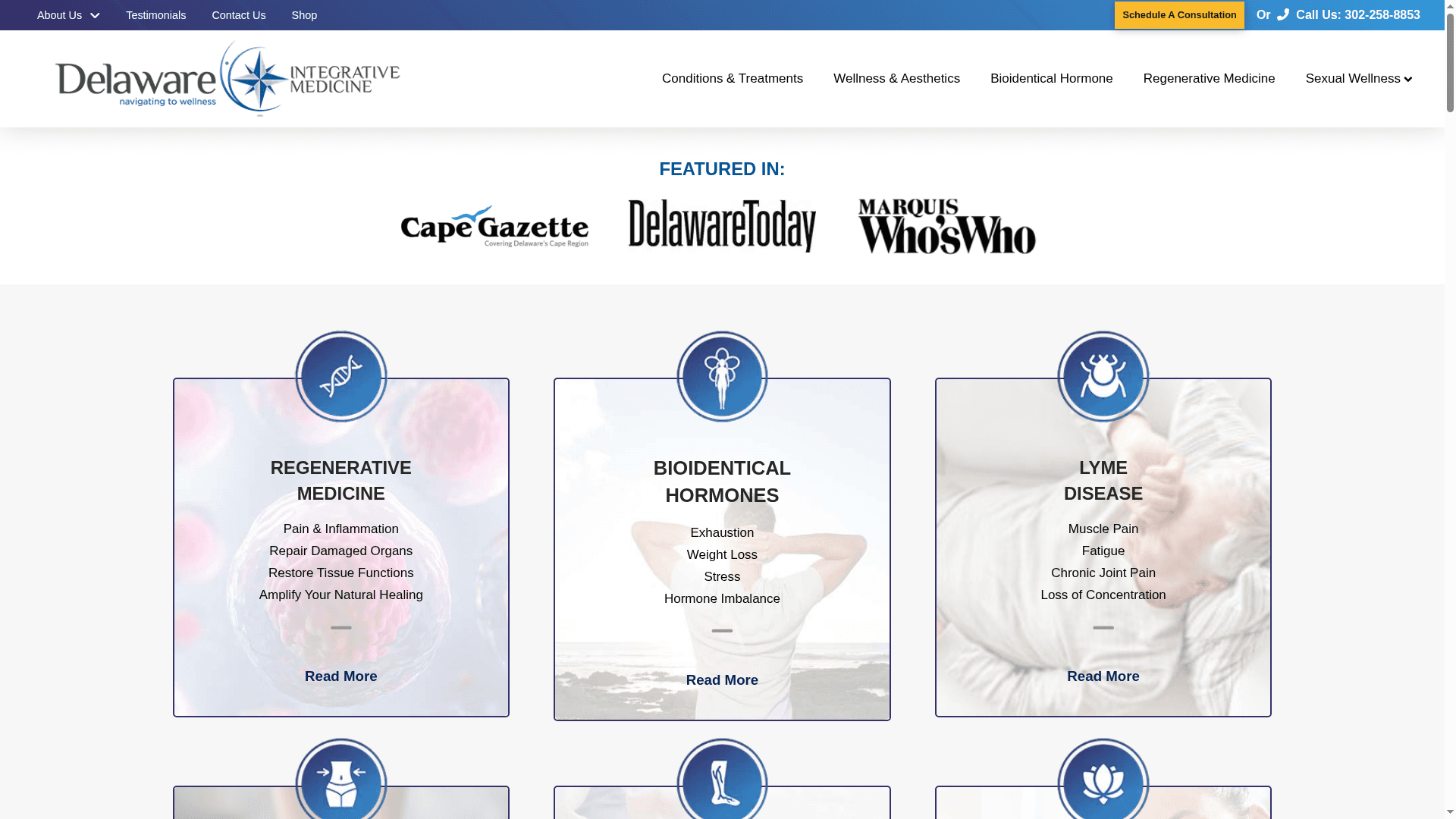 Delaware Integrative Medicine website