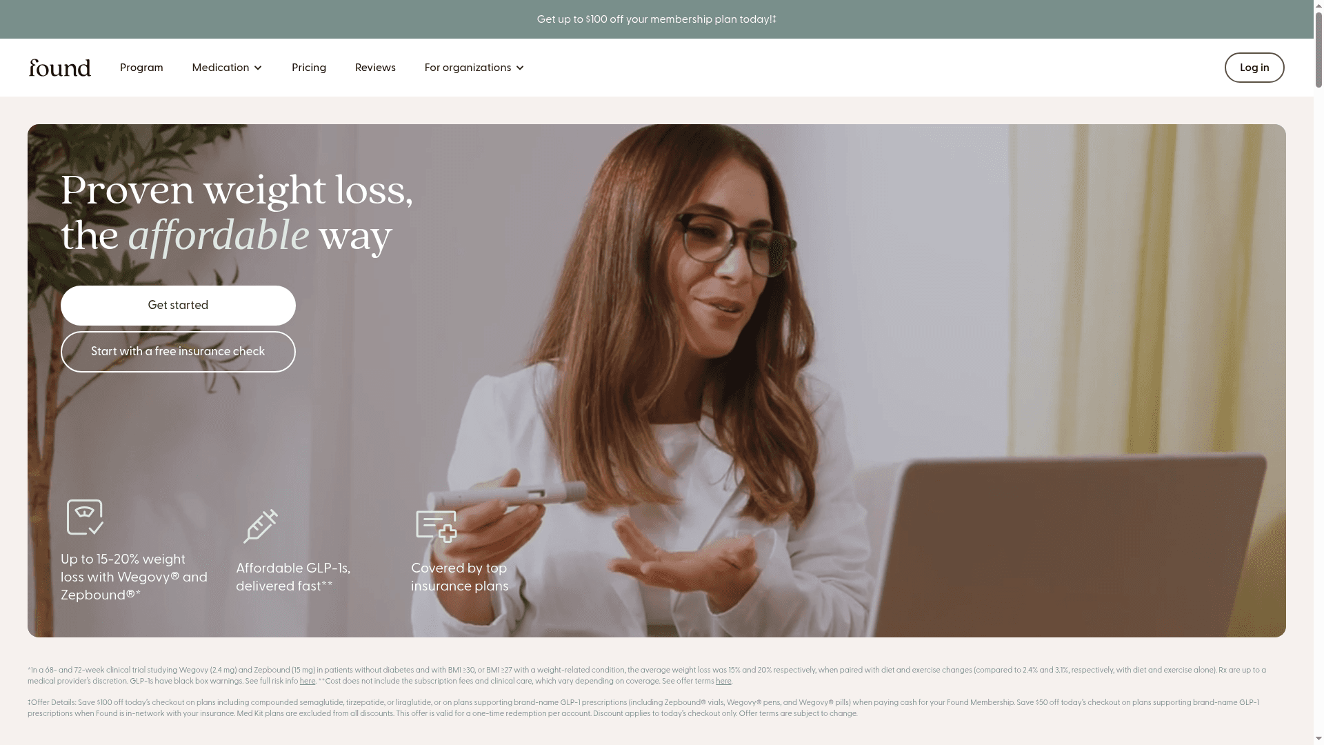 Found website