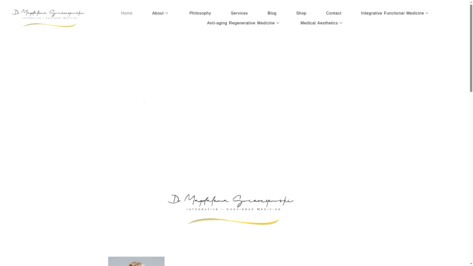 Dr. Magdalena Swierczewski, Integrative ~ Concierge Medicine website