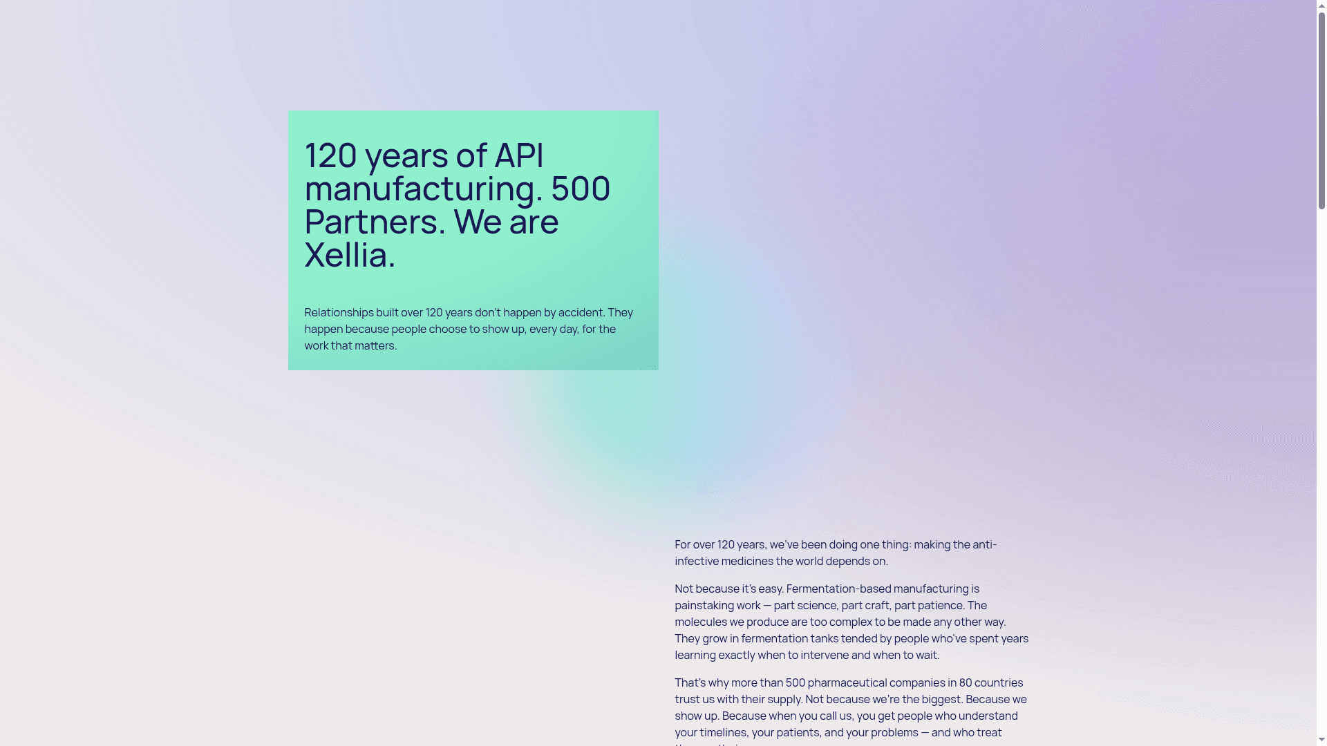 Xellia Pharmaceuticals website