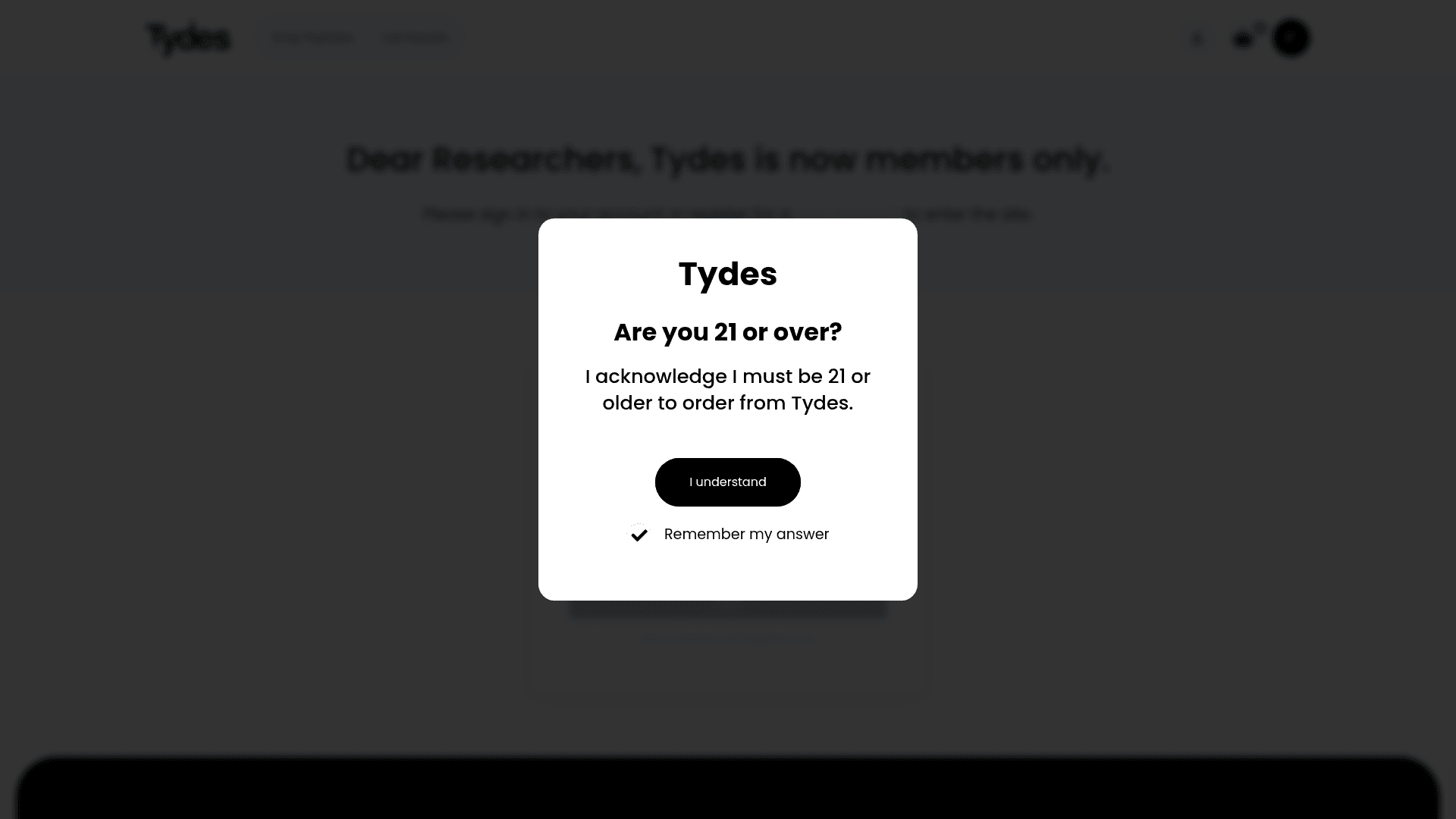 Tydes website