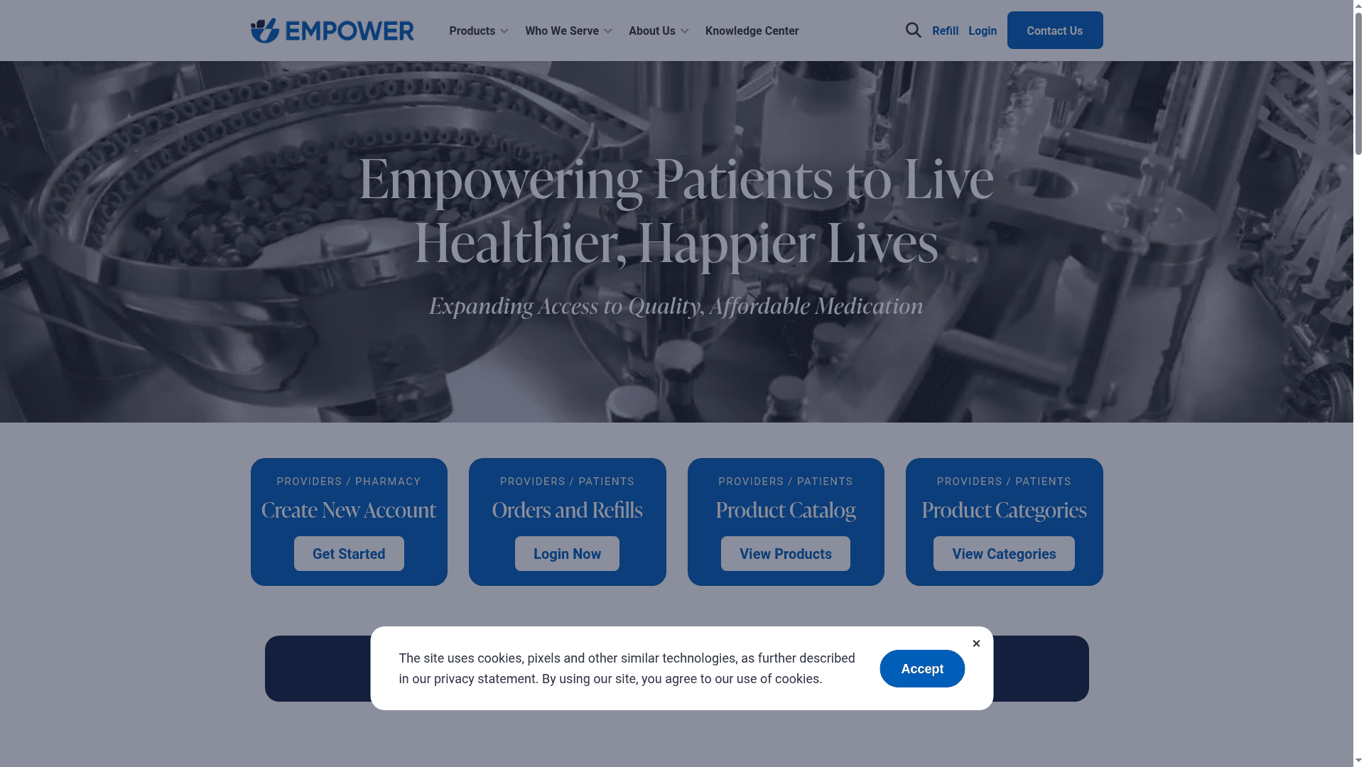 Empower Pharma website