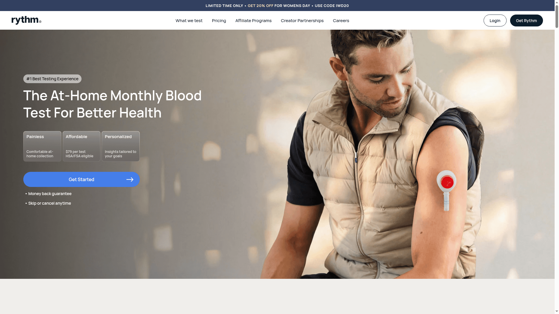 Rythm Health website