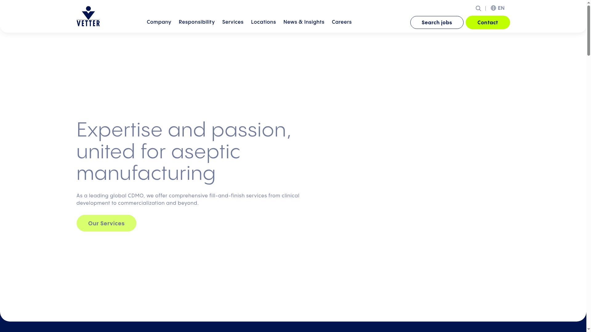 Vetter Pharma website