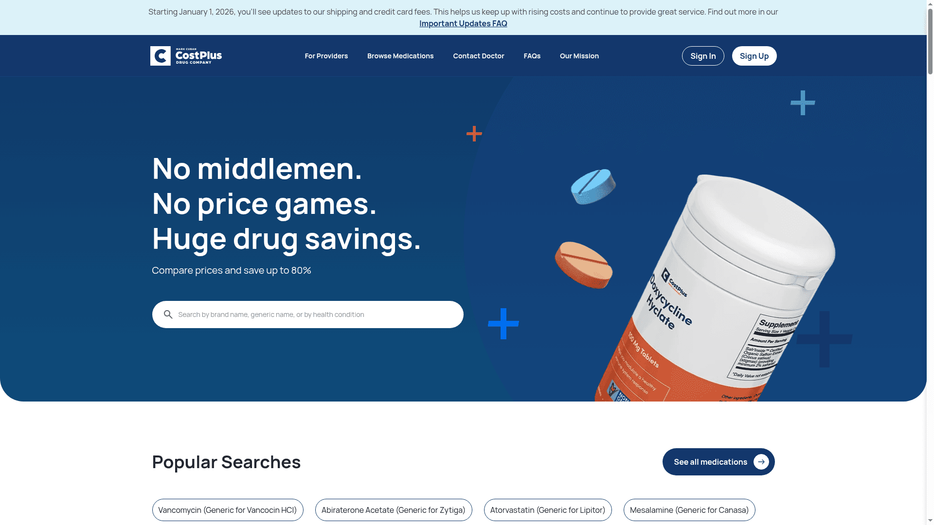 Mark Cuban Cost Plus Manufacturing website