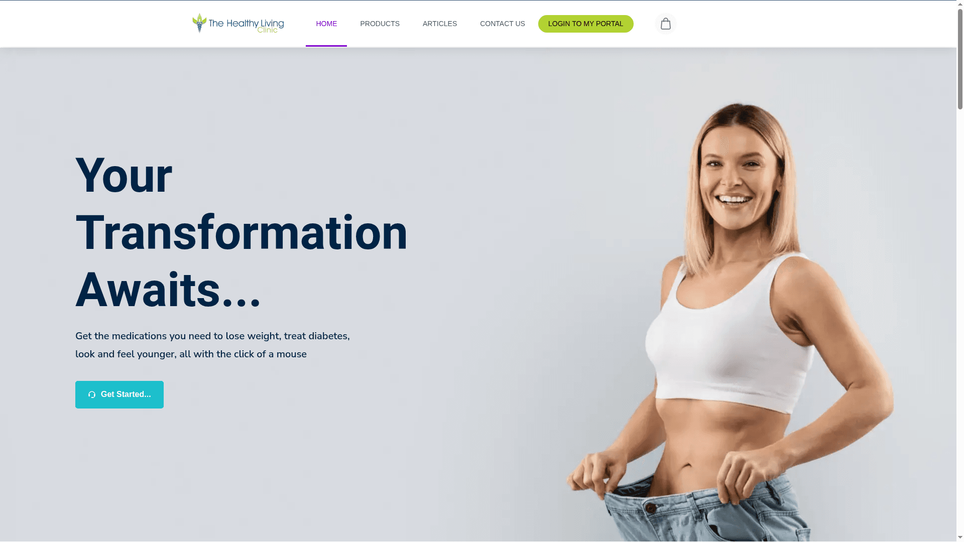 Healthy Living Clinic website