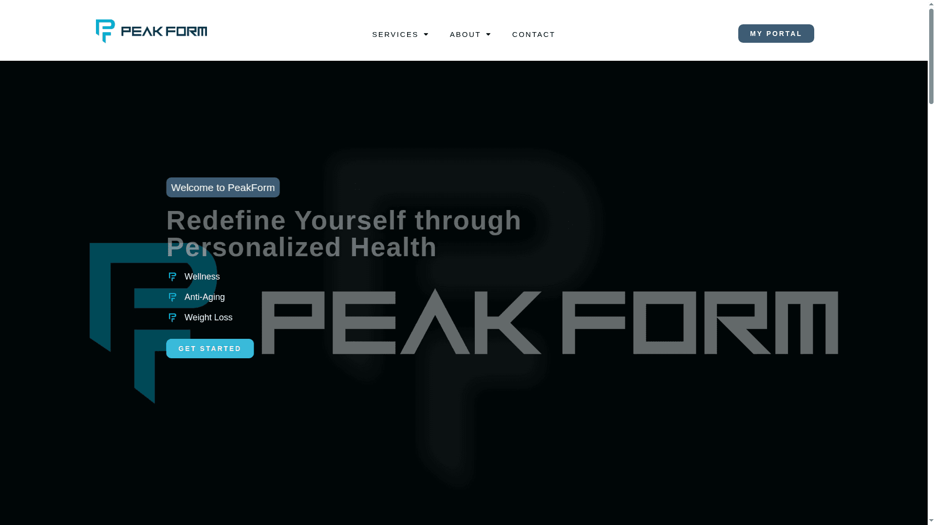 PEAKFORM website