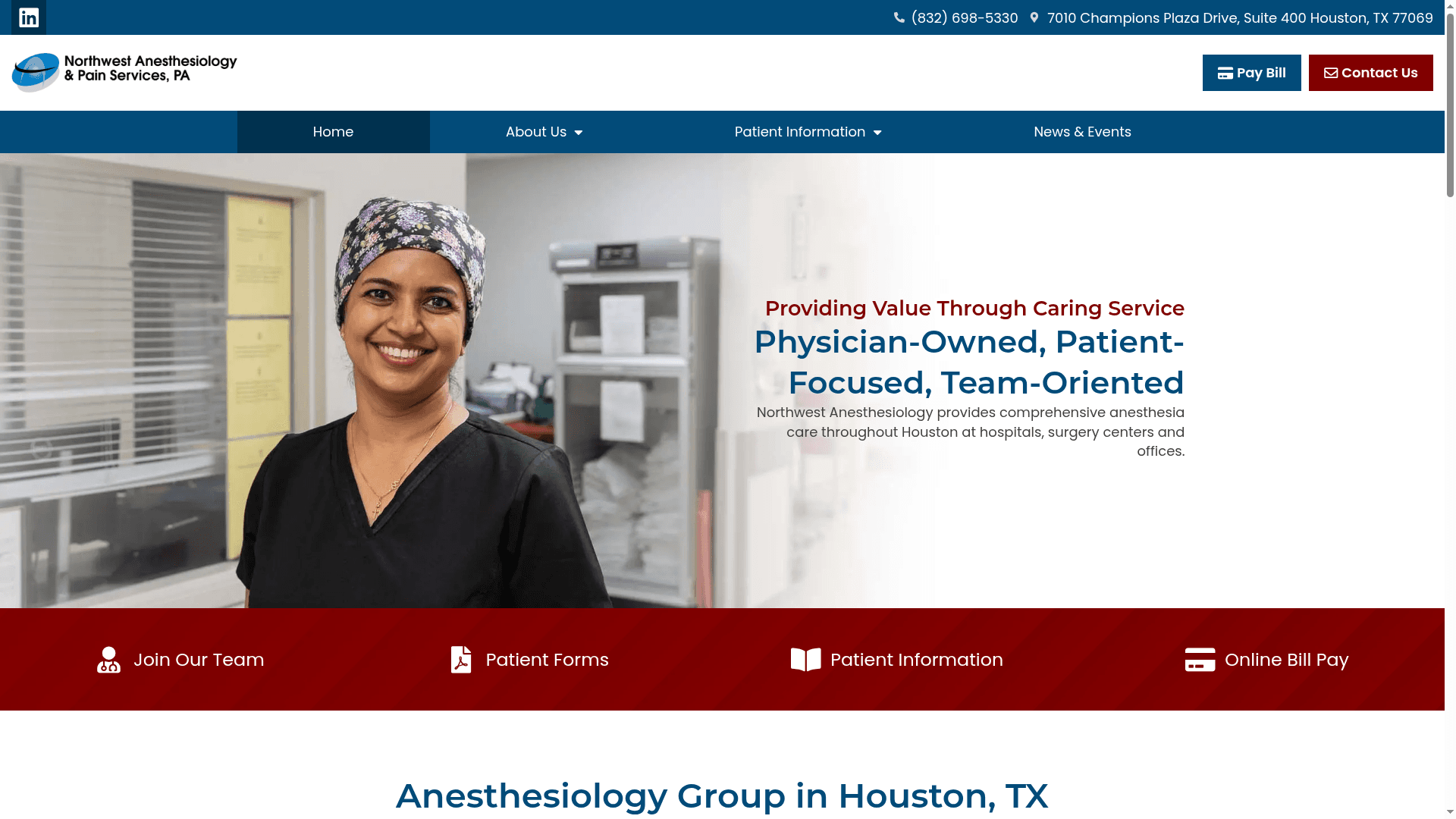 Krystal Anesthesia &amp; Pain Specialists website