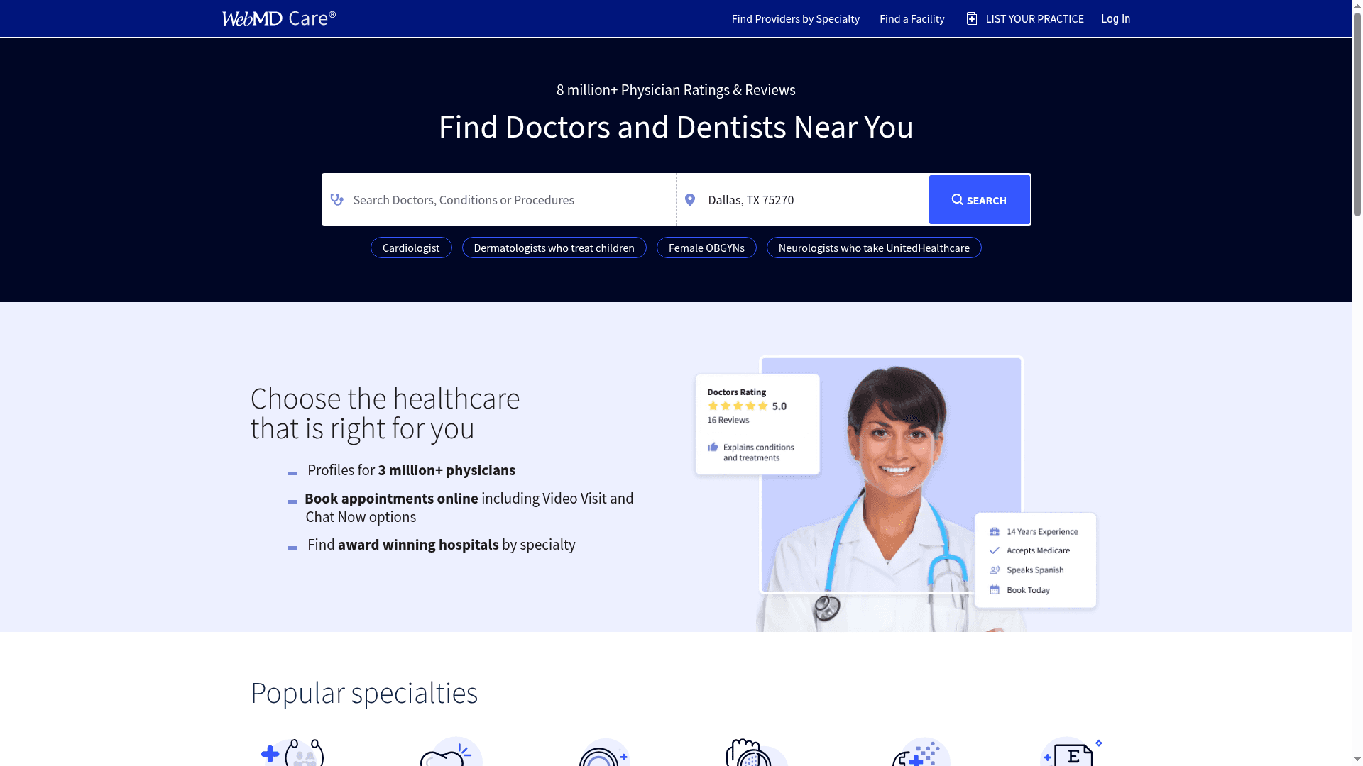 Balda Health website