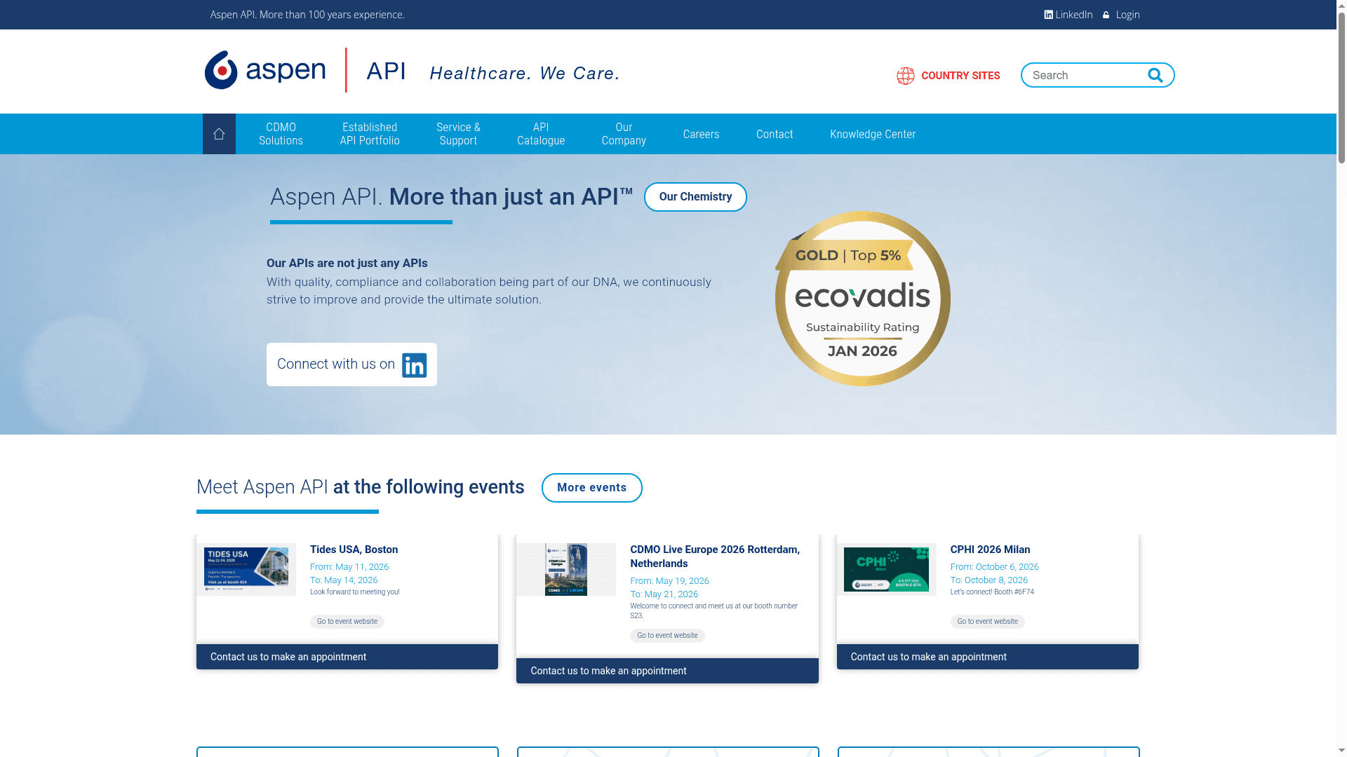 Aspen API (Aspen Oss) website