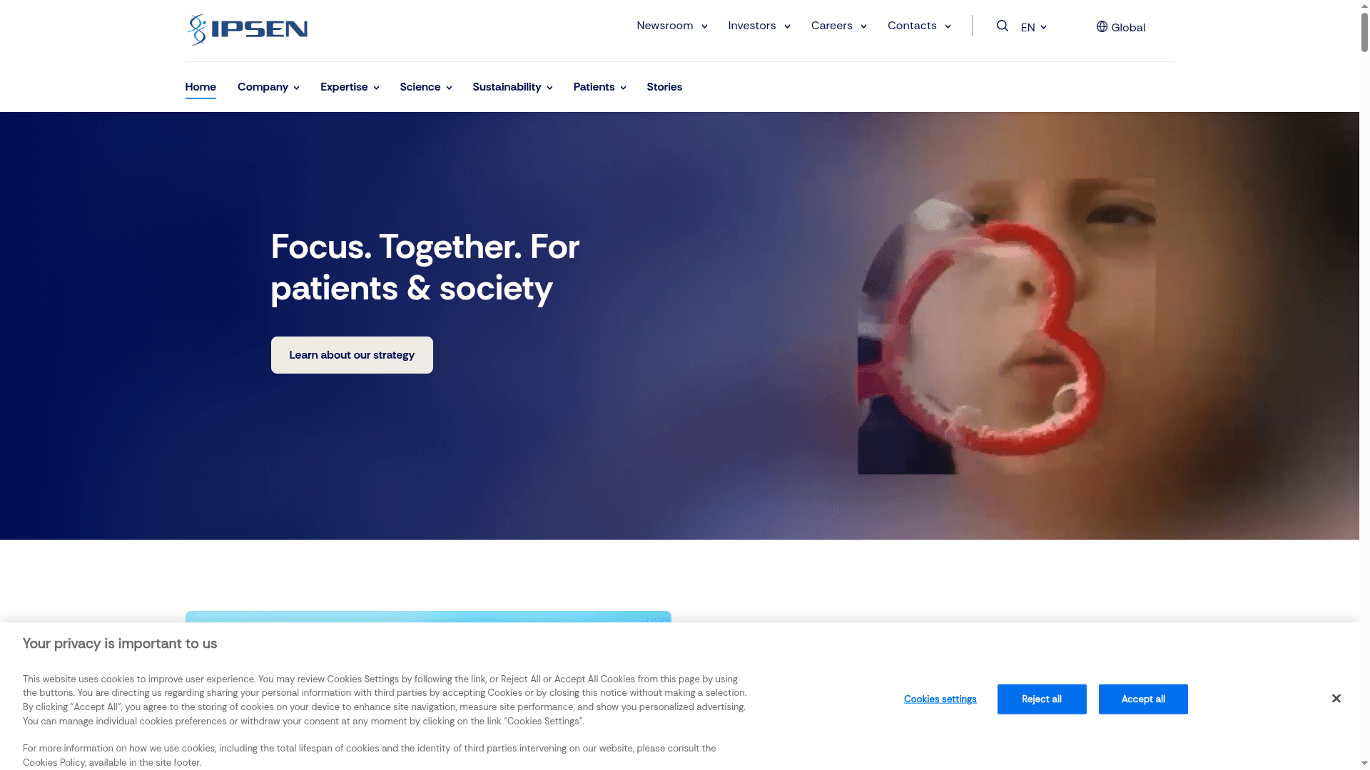 Ipsen Pharma Biotech website