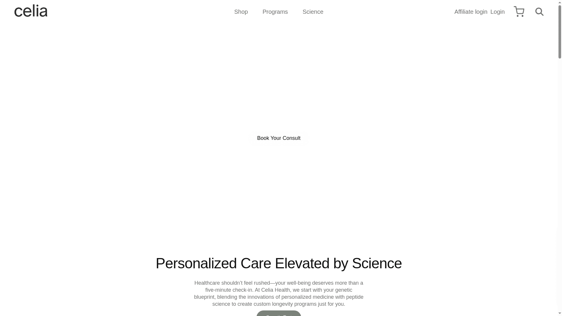 Celia Health website