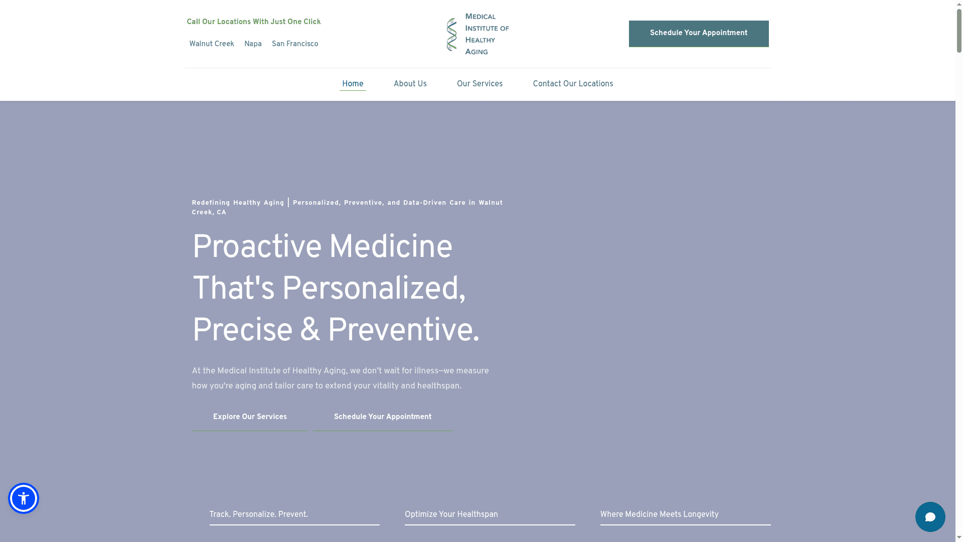 Medical Institute of Healthy Aging website