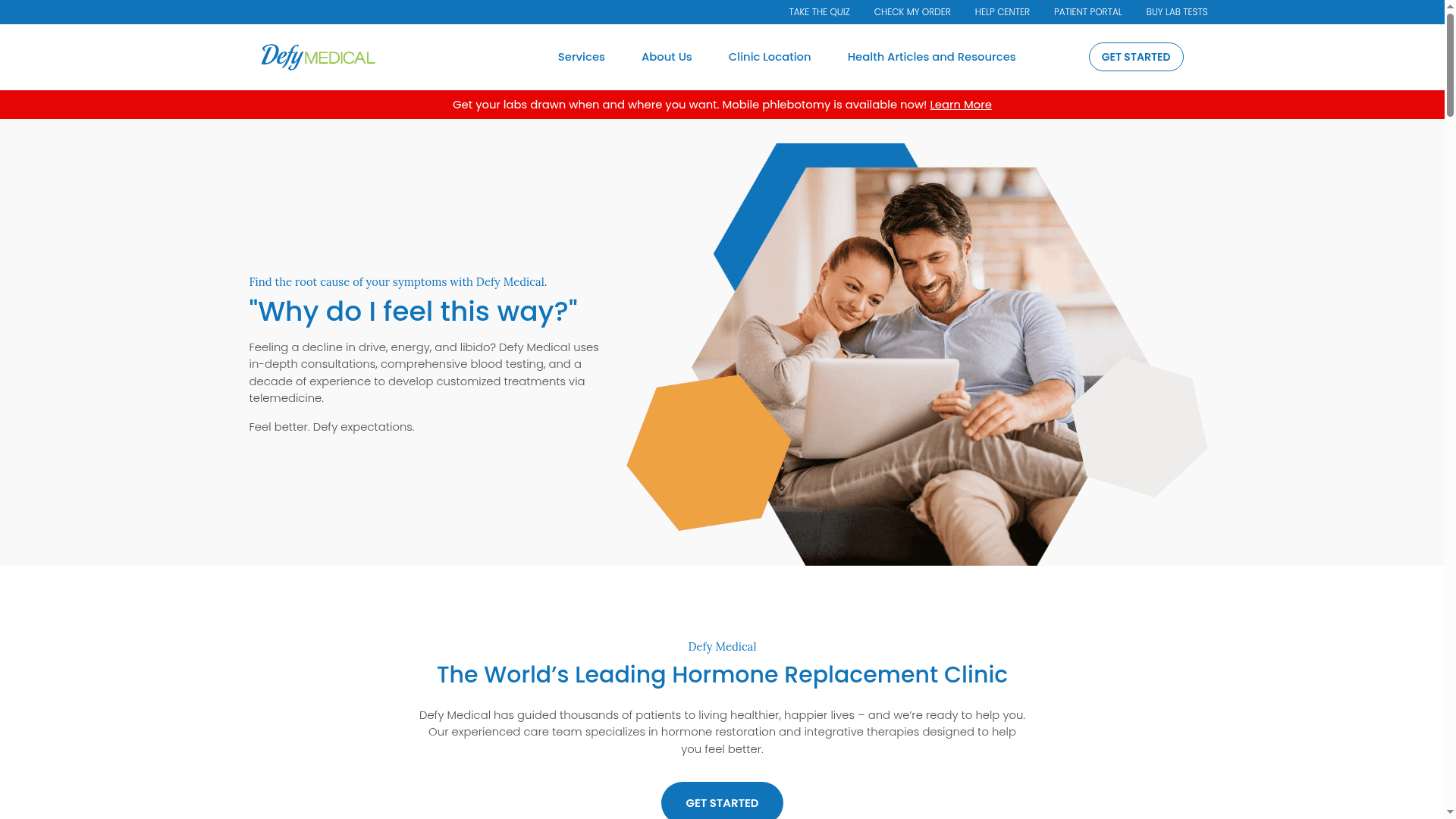 Defy Medical website