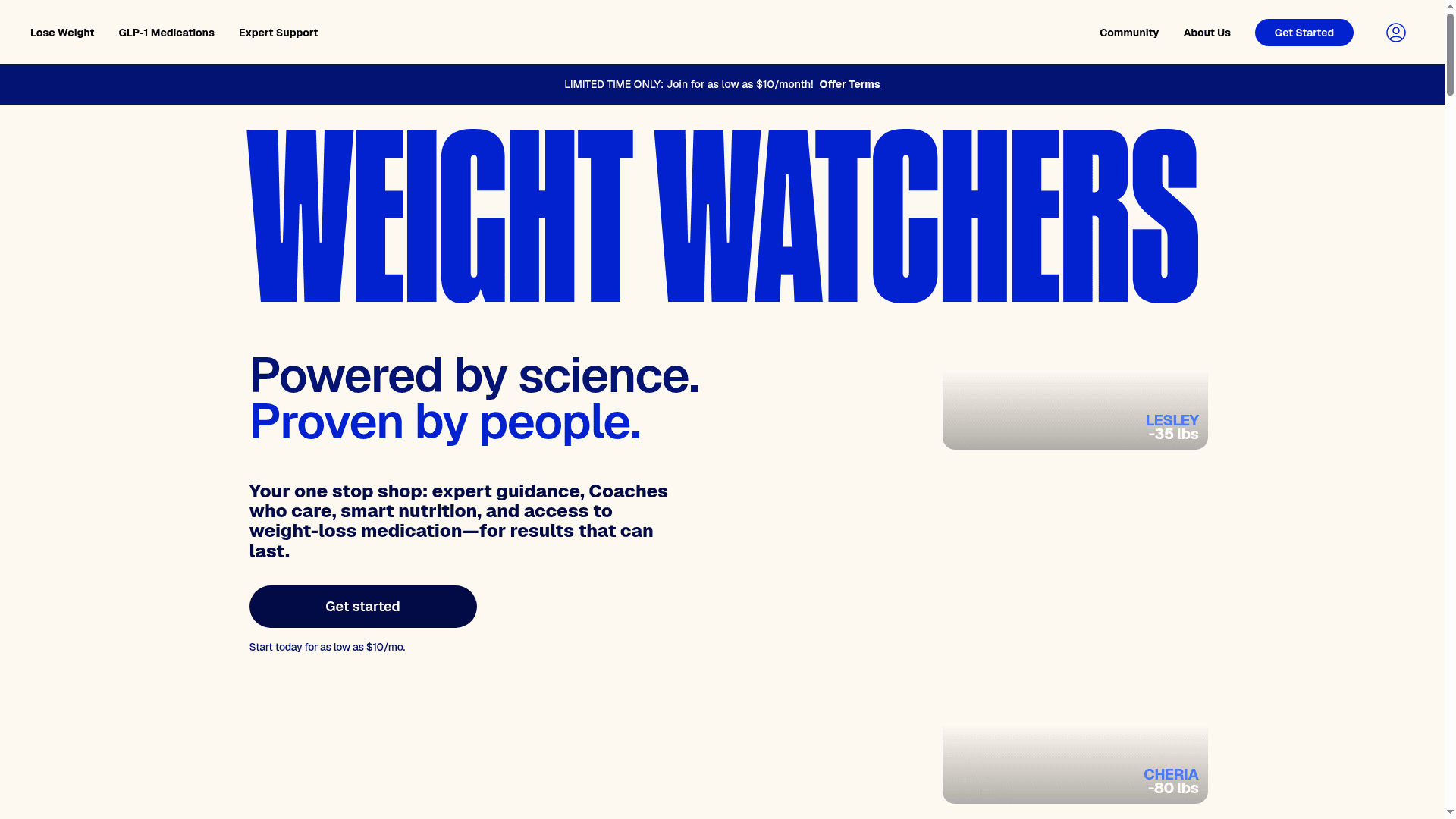 WeightWatchers Clinic website