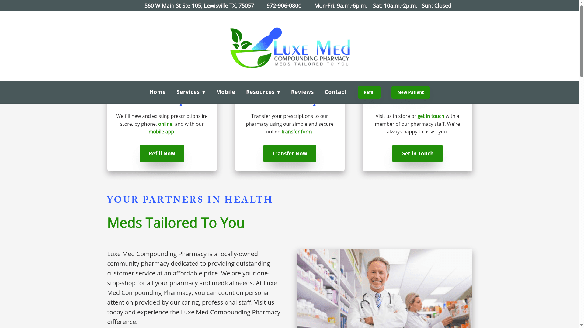 LUXE MED COMPOUNDING PHARMACY website