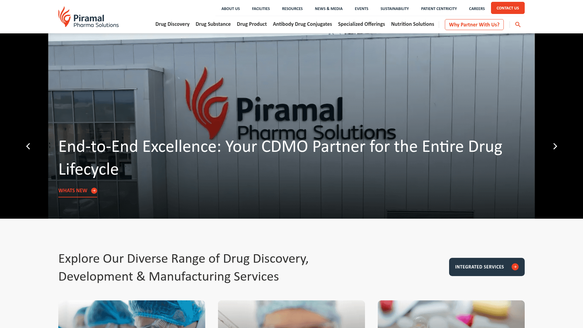 Piramal Pharma Solutions website