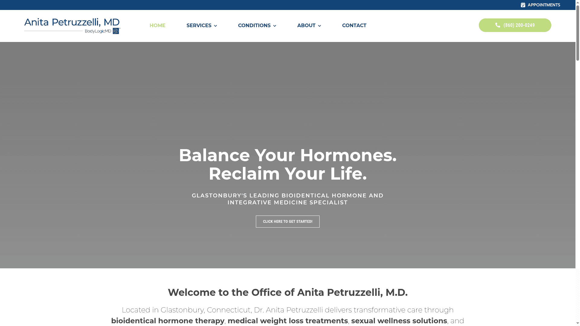 Anita Petruzzelli M.D. website