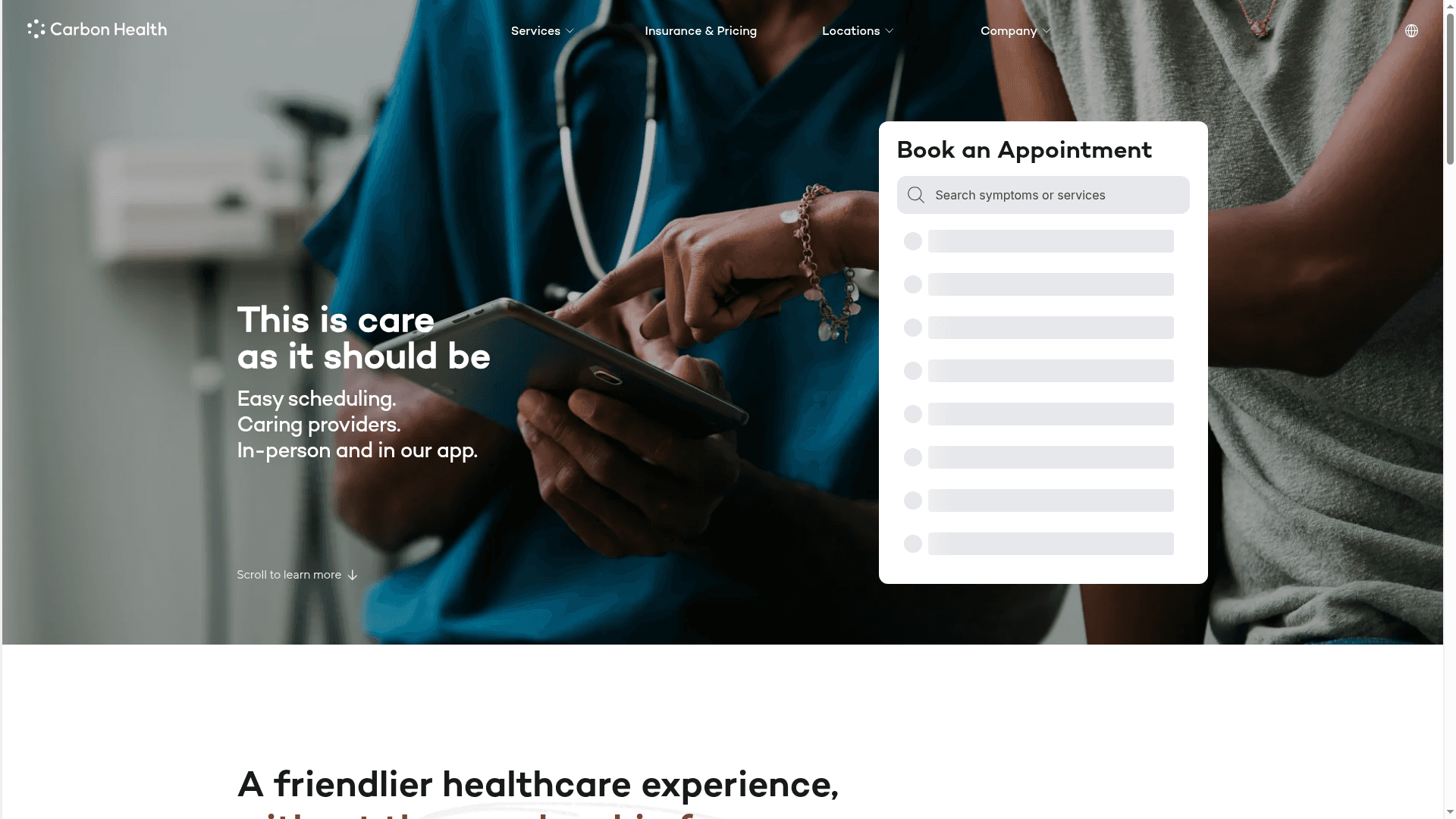 Carbon Health website