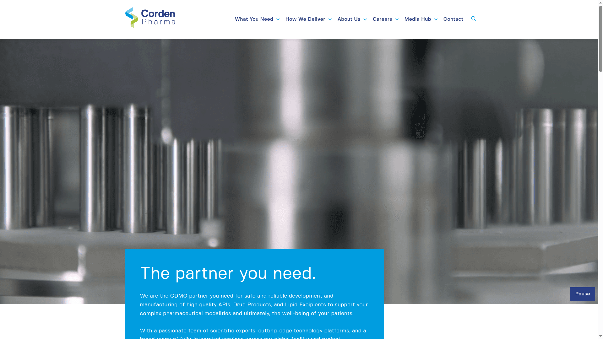 CordenPharma Muttenz website