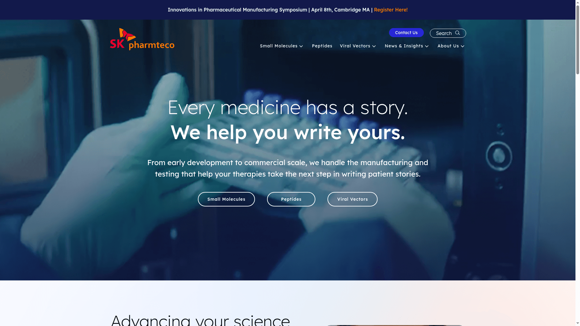 SK pharmteco website