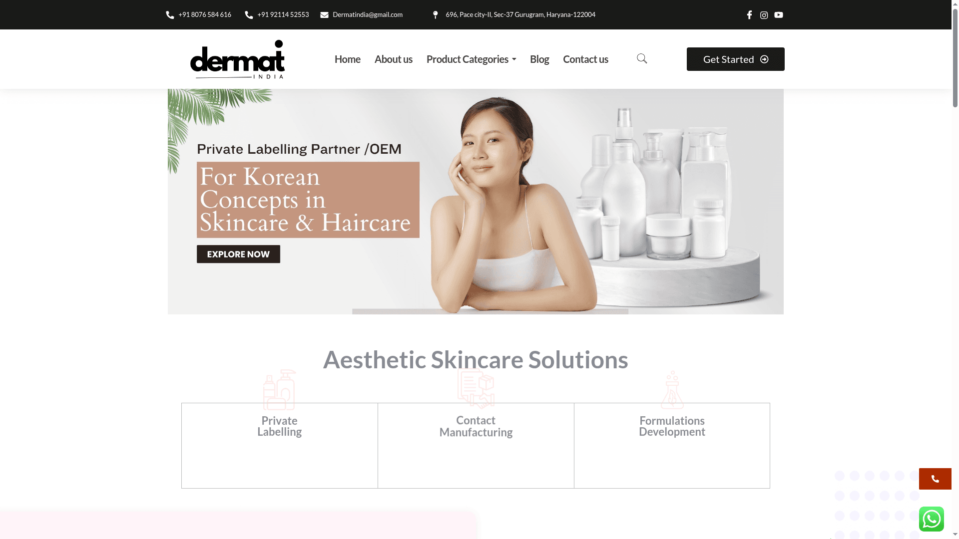 Dermat India website