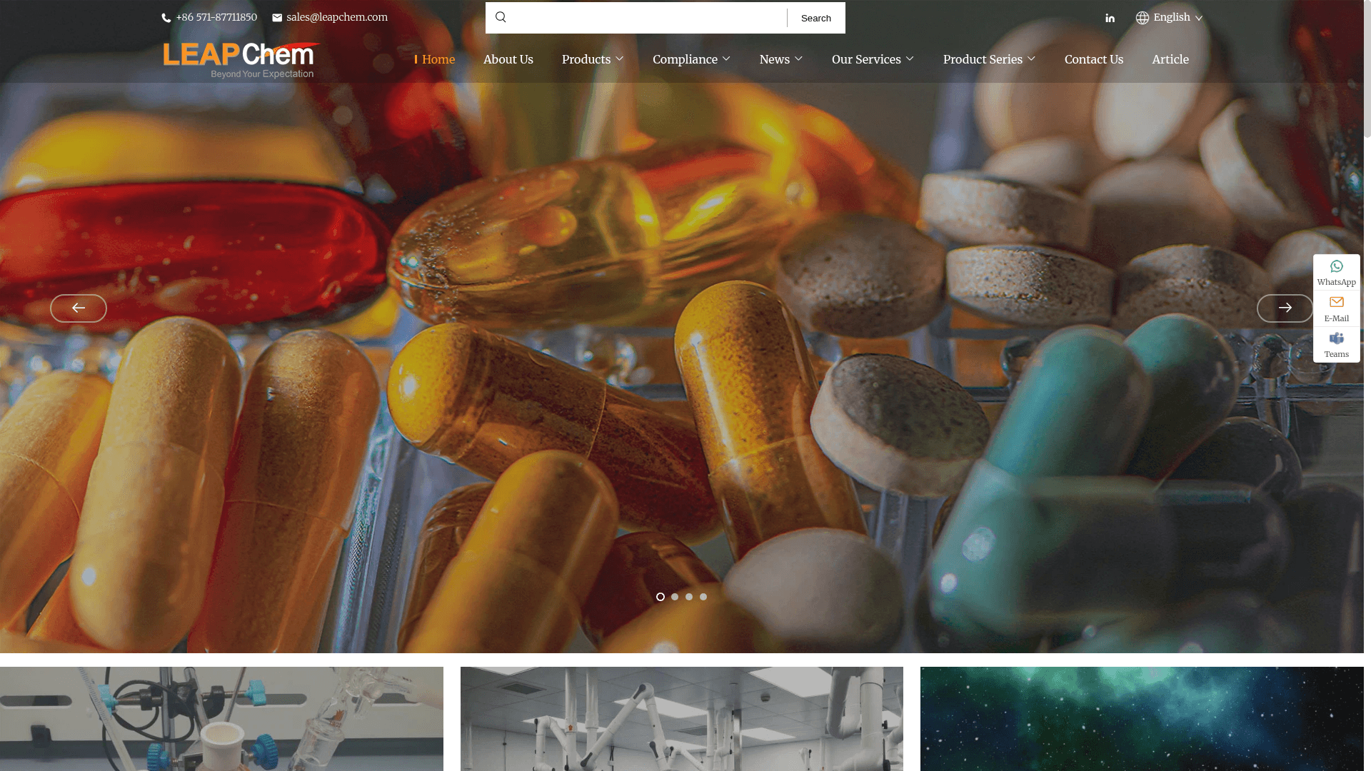 Hangzhou Leap Chem website