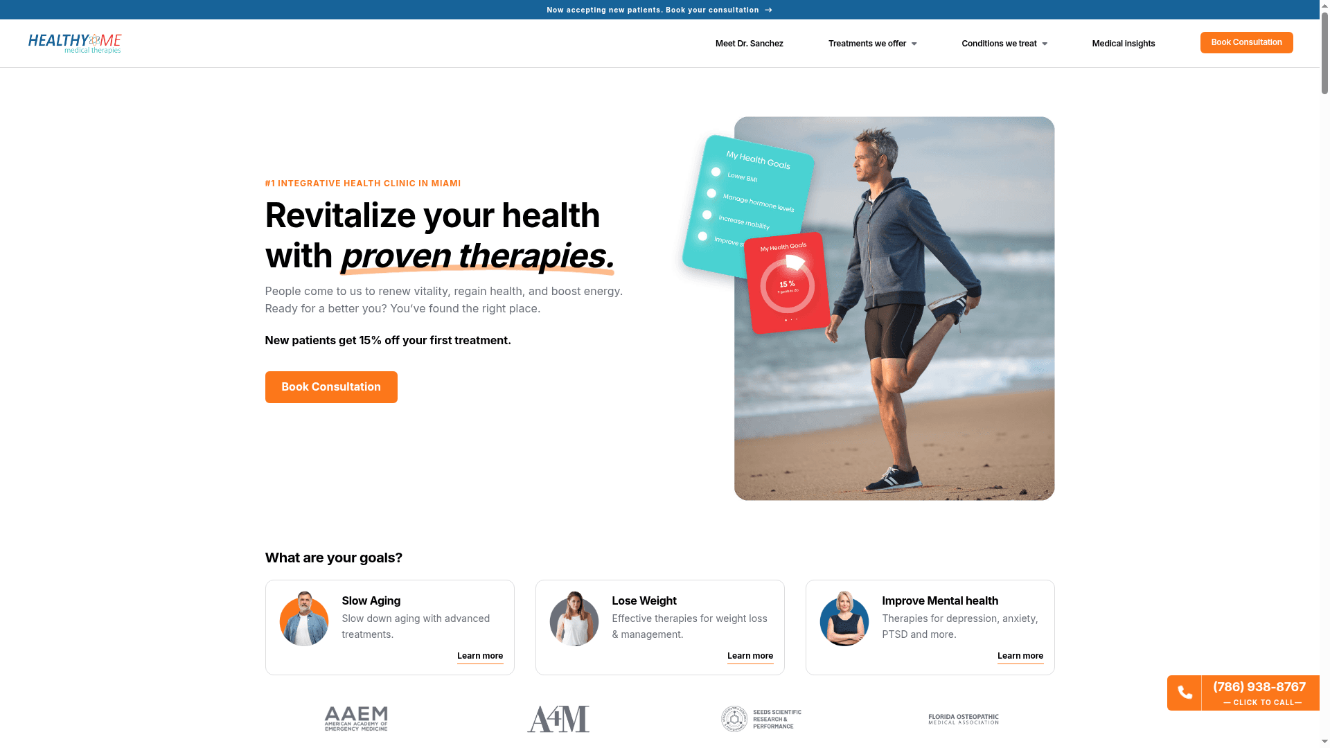 HealthyMe Medical Therapies website