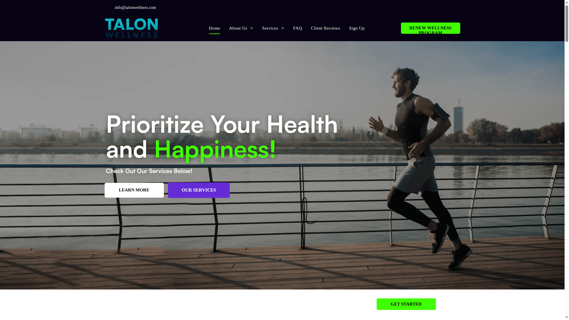 Talon Wellness website