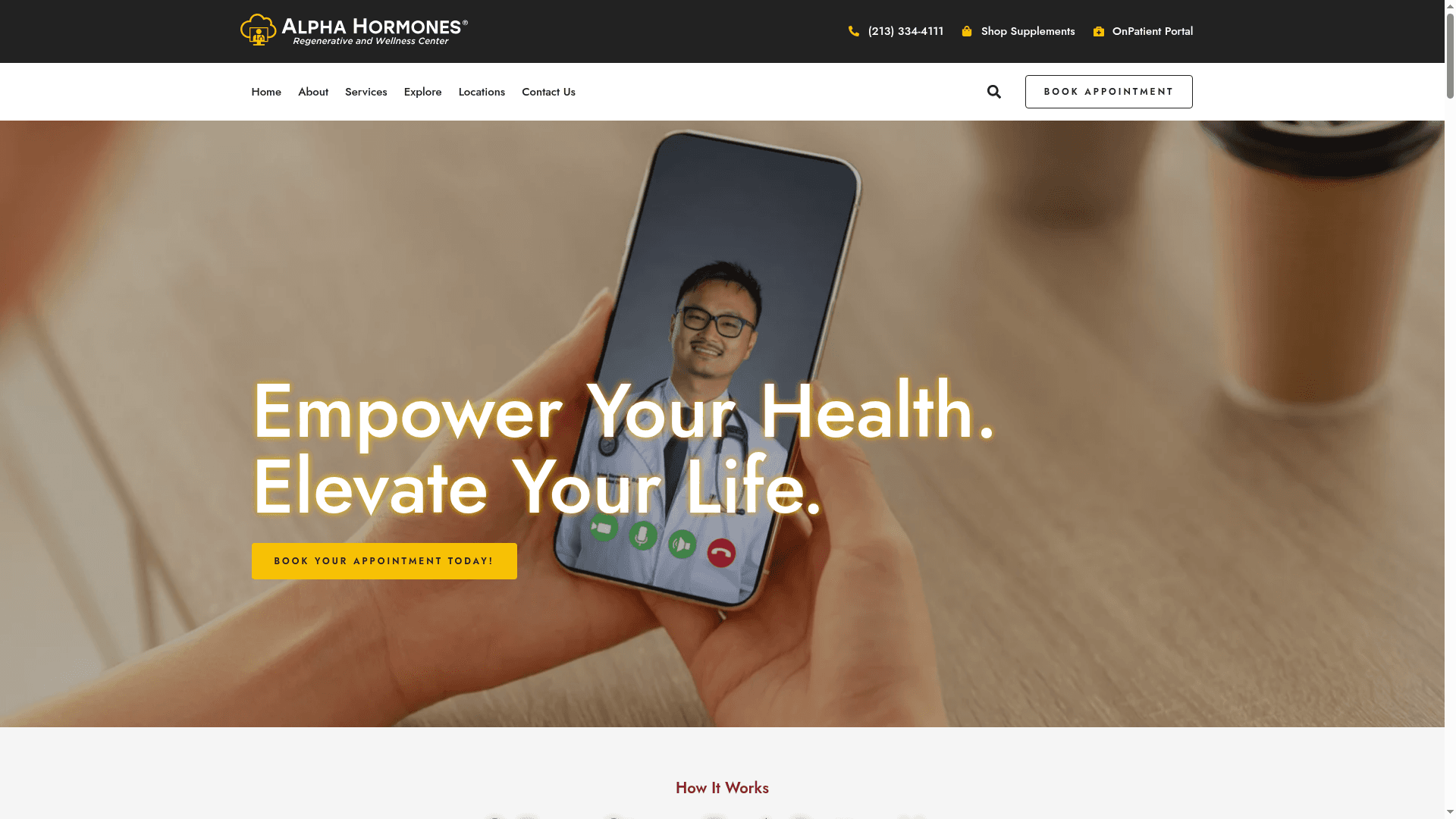 Alpha Hormones website