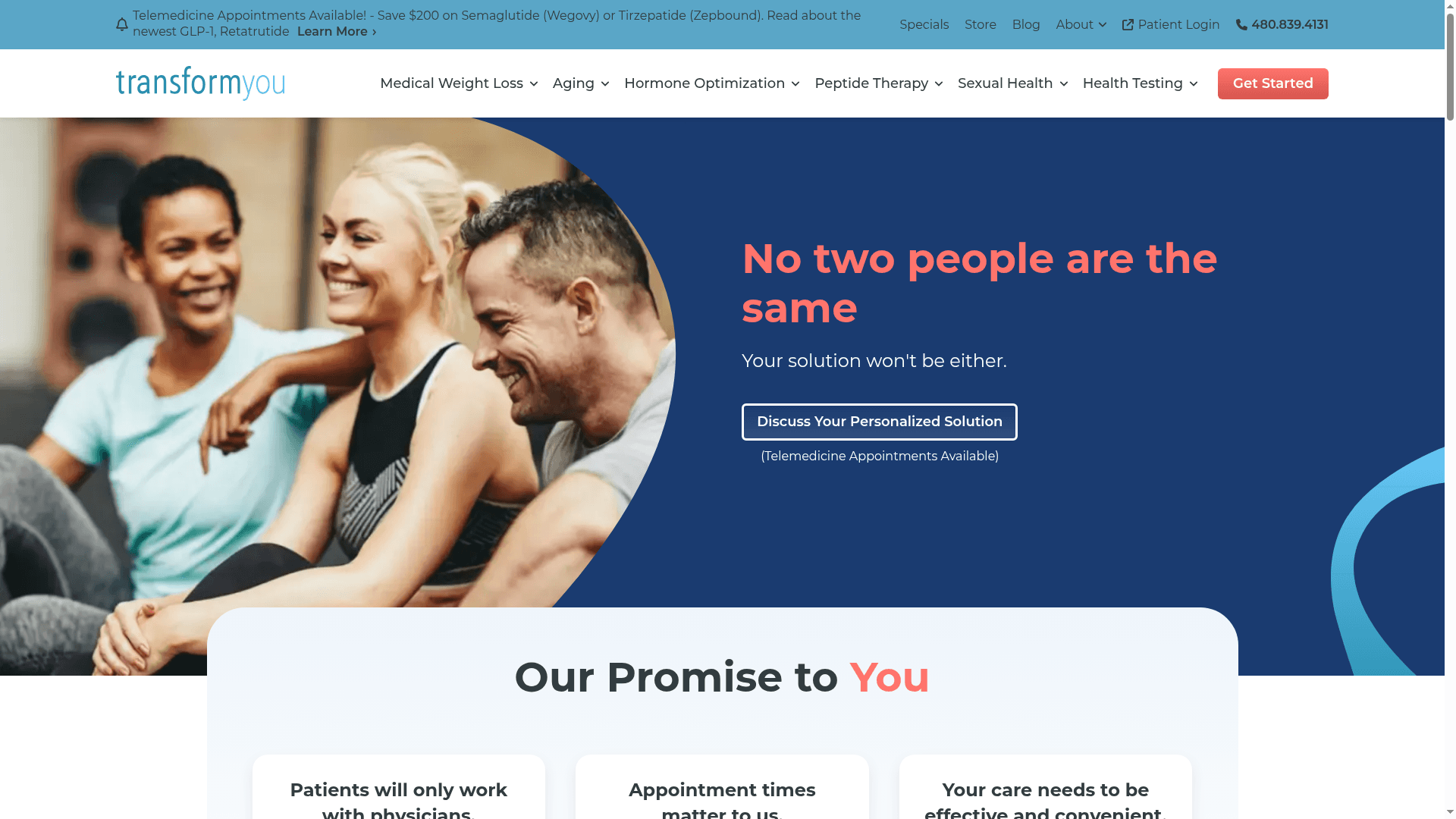 Transformyou website