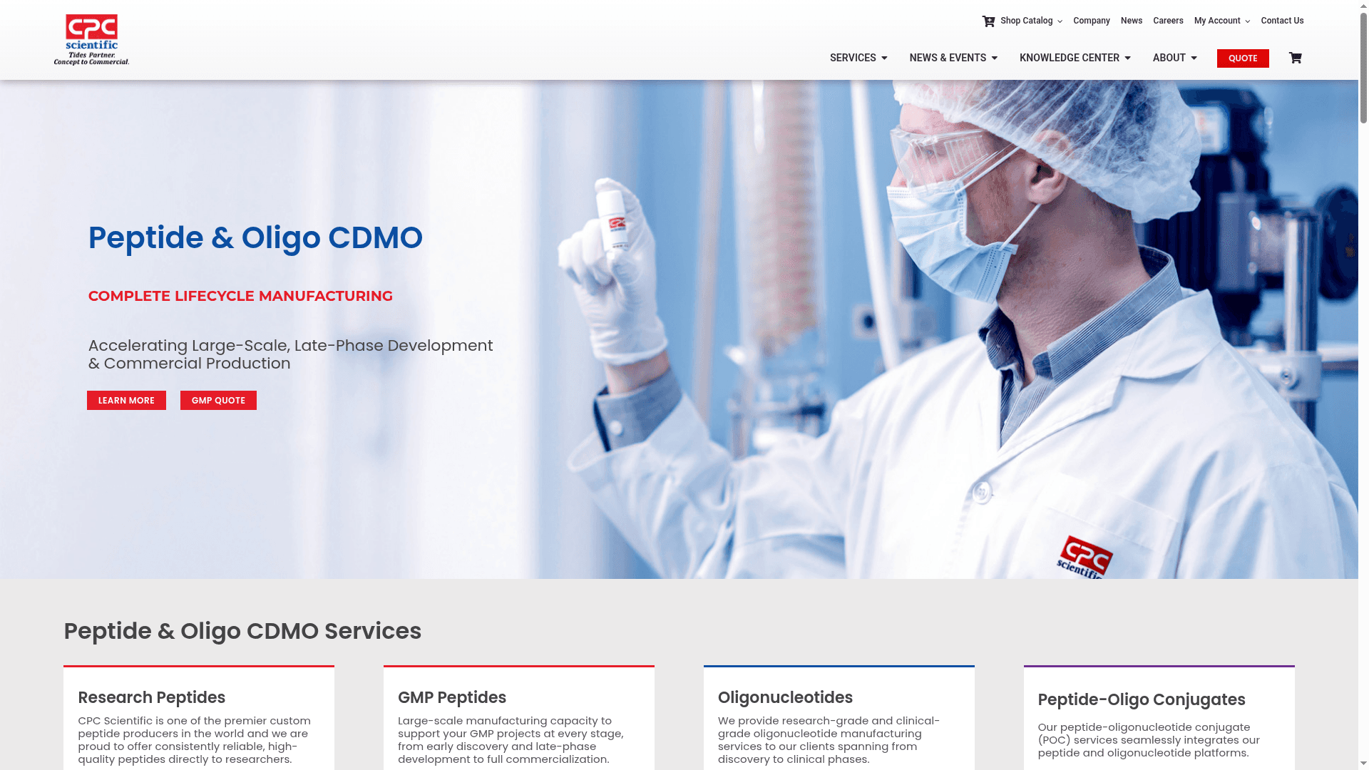CPC Scientific website
