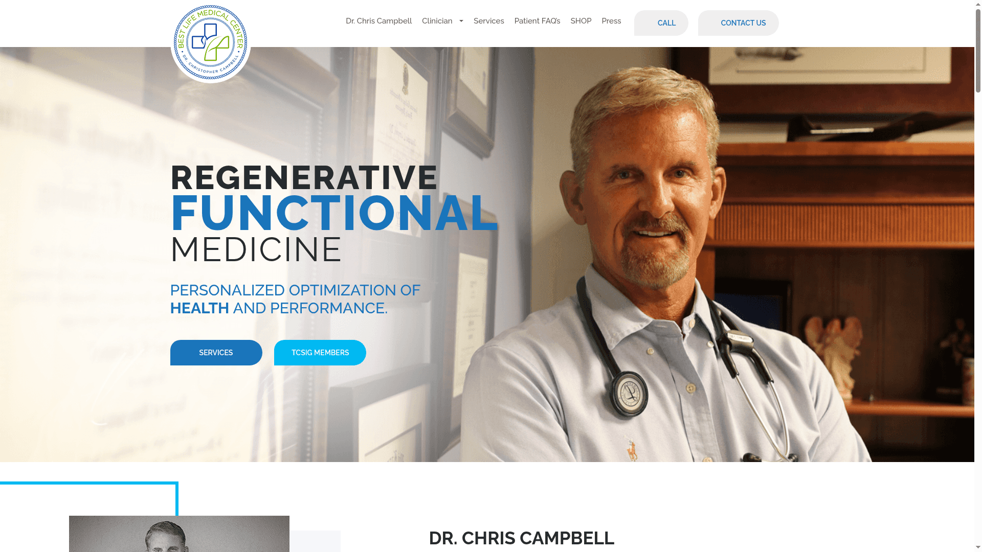 Best Life Medical Center website