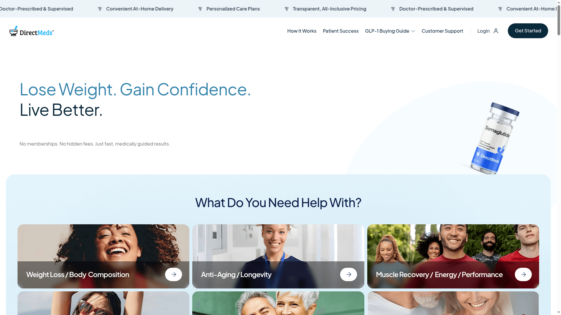 Direct Meds website