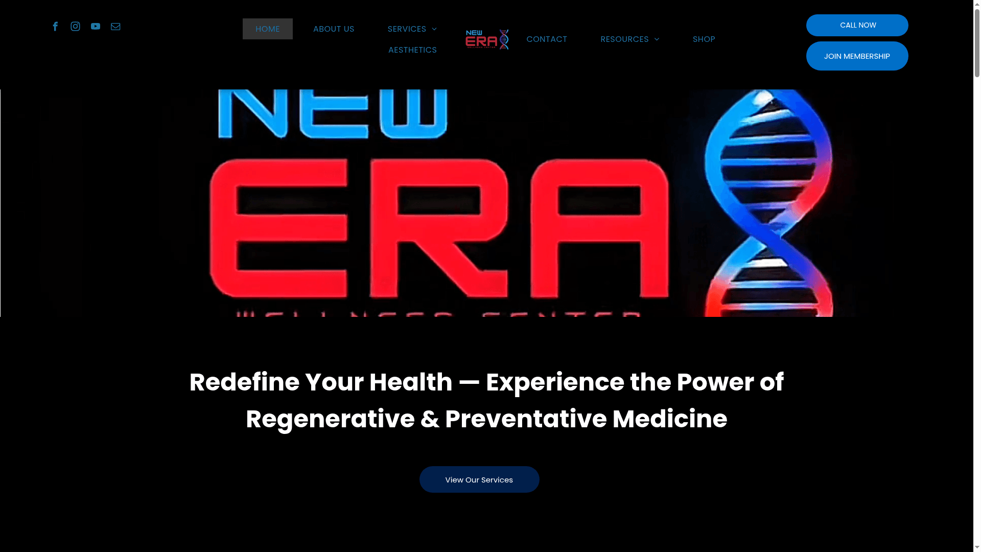 New Era Wellness Center website